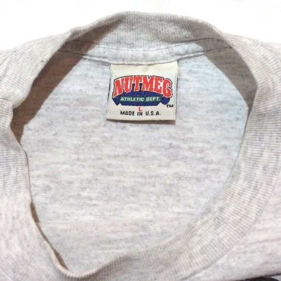 Vintage Chicago Bulls T-Shirt NBA Gray Made in USA Sz Lg Da Bulls Nutmeg Tee - Picture 4 of 6